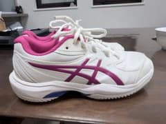 asics テニスシューズ ホワイト ピンクのサムネイル