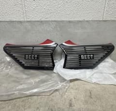 BEET CBX400/550 アルフィン 黒赤 サイドカバー 左右セット 外装
