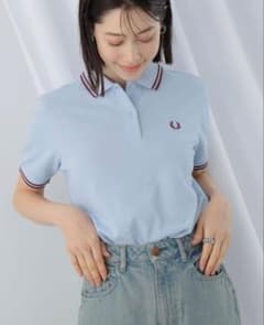 Ray BEAMS × FRED PERRY ポロシャツ ライトブルー UK8のサムネイル