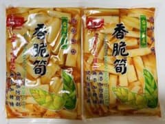대만 기념품 류히로 향취순 부드러운 양념 멘마 양념순 죽순 600g X 2 가방