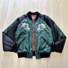 希少【星姫】HOSHIHIME龍富士山刺繍サテンスカジャン黒緑赤メンズS松井玲奈 Hoshihime スカジャン 緑×黒 松井玲奈 S 龍 富士山 刺繍 サテン - メルカリ