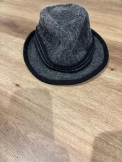 フェルトハット 中折れ帽 グレー 秋冬 レディース
