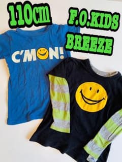 BREEZE 110㎝ スマイル Tシャツ　重ね着　3点セット！のサムネイル