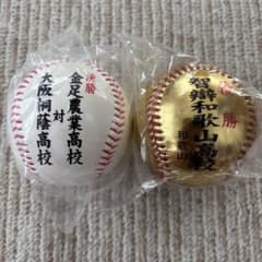 高校野球　甲子園　記念球　履正社　智辯和歌山　大阪桐蔭　金足農業　3球セット 高校野球 甲子園 記念球 智弁和歌山 優勝ボール 大阪桐蔭 金足農業