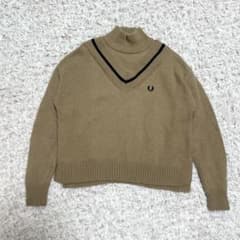 フレッドペリー チルデンタートルネックニット キャメル UK10 M