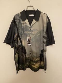 グラニフニーアオートマタ 我ら森の王、ここに眠る オープンカラー 我ら森の王｜オープンカラーシャツ Lサイズ グラニフニーアオートマタ