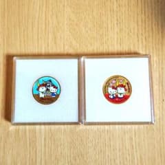 茶平工業 記念メダル ひこにゃん サンリオ コラボ キティちゃん 2個