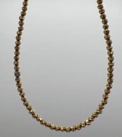 SJX GOLD GLITTER NECKLACE(L) グリッター ネックレス - メルカリ