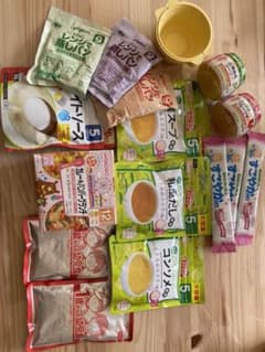 ベビーフードセット　ベビー調味料　食事用エプロンのサムネイル