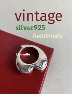 ヴィンテージ シルバー925リング ハート ペンダントトップ - メルカリ
