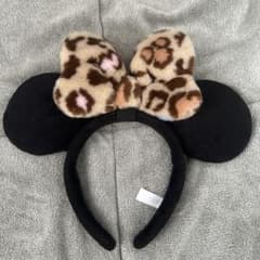 ミッキーマウス型カチューシャ ヒョウ柄のサムネイル