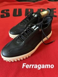 ✨極美品✨Ferragamo フェラガモ スニーカー AARONブラック - メルカリ