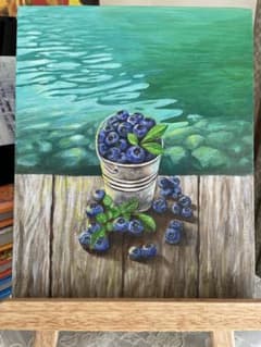 夜空の輝き】アクリル画 F3 風景画 絵画 原画 海の絵 | Buyee 通販購入