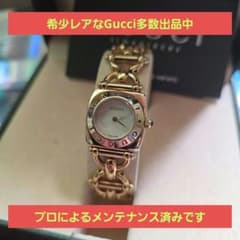 ⭐【美品希少レア】グッチGUCCI6400Lゴールド腕時計(稼働品) - メルカリ