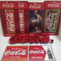 コカコーラ　レタリングサイン　他グッズセット