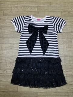 JENNI 150 ワンピース チュニック ラメ リボンのサムネイル