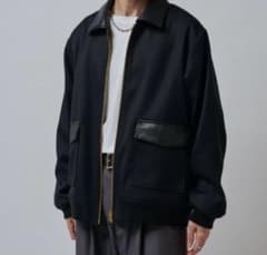 美品Lui's(ルイス)25AWクラシックカルゼZIPブルゾンブラック - メルカリ
