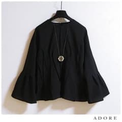 ◇幻◇ 希少新品 定価4.6万円 ADORE ドライタッチシアーブラウス 
