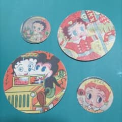 レトロ メンコ 4枚セット ベティ・ブープ ミッキー - メルカリ