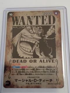 ワンピースカード マーシャル・D・ティーチ 手配書 SRのサムネイル