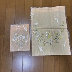 花柄刺繍付き巾着袋2点セットのサムネイル