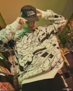 最終値下げ！HUF × MARVEL ニットセーター Mのサムネイル