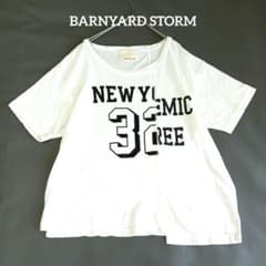 ​【BARNYARDSTORM/バンヤードストーム】リメイク風 半袖Tシャツ 白