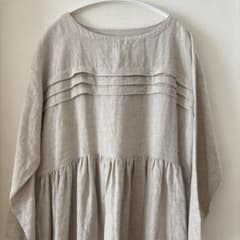 (未使用) 08mab リネンワンピース キナリのサムネイル