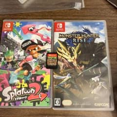 Nintendo Switchソフトセットスプラトゥーン2モンハンライズマイクラ