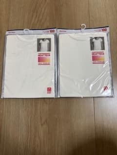 【新品・未使用】ユニクロ 半袖ヒートテック2枚（サイズ100）