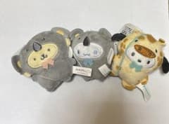 サンリオ　どうぶつ着ぐるみマスコット　ポムポムプリン　ポチャッコ　シナモン