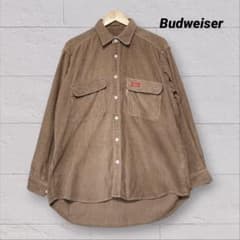 90s Budweiser 버드와이저 코듀로이 긴팔 셔츠 태축