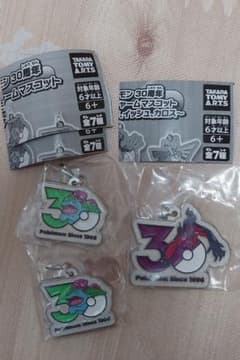 ポケモン 30周年 メタルチャームマスコット 3種セットのサムネイル