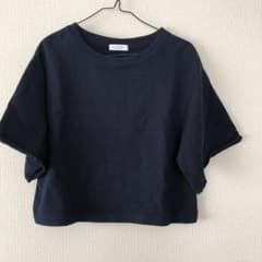 Tシャツ トップス カットソー　ネイビーのサムネイル