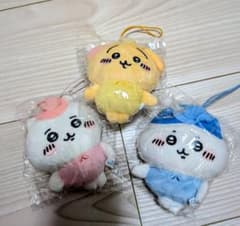 ☆ 치카 카와 ☆ 마스코트 ☆ 3 마리 세트 ☆ 하치와레 ☆ 토끼