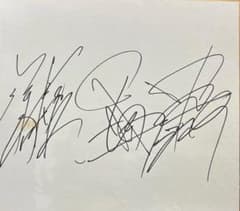貴重 棚橋弘至・中邑真輔・後藤洋央紀 寄書 直筆サイン色紙 新日本 
