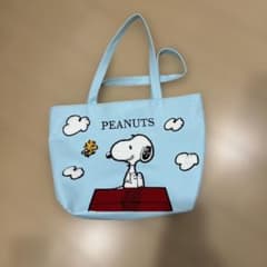 PEANUTS スヌーピー トートバッグ 水色のサムネイル