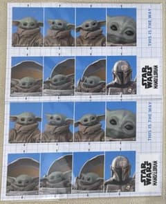 スターウォーズ グローグー 証明写真 シール ステッカー 2枚 - メルカリ