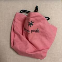 【希少】Snow Peak 巾着袋 ピンク ノベルティのサムネイル