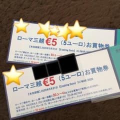 ヨーロッパ 10ユーロ ローマ三越のお買い物券 など割引券多数 別売りありのサムネイル