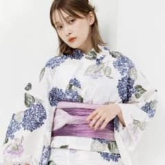 新品未着用【ディータ】Ditaはんなり紫陽花 浴衣 帯 下駄セット お祭り