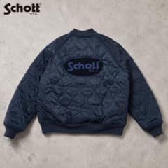 【名品】 Schott WEB限定 オニオンキルトJKT オーバル シニールロゴ 名品】 Schott WEB限定 オニオンキルトJKT オーバル シニールロゴ