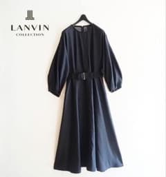 新品同様★ランバン コレクション★近年品★ウール デニムロングワンピース38のサムネイル