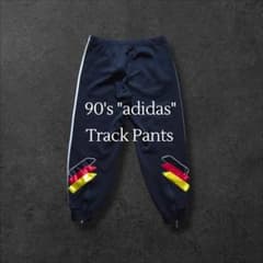 激レア 90s adidasドイツ代表 トラックパンツ L ビンテージ ジャージ 90s adidasアディダス 西ドイツ代表トラックパンツ ジャージ デサント
