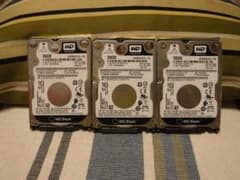 （専用）WD Black　WD5000LPLX-08　500GB×5個のサムネイル