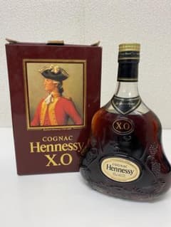 3-3417 ヘネシー Hennessy XO 金キャップ クリアボトル - メルカリ