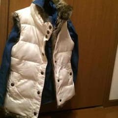 ☆美品☆GAP☆ファーベスト☆ホワイト130☆のサムネイル