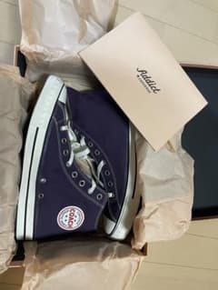 converse addict  COACH CANVAS 27.5パープル新品のサムネイル