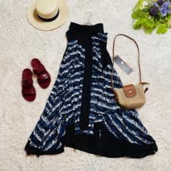 新品タグ付き エイココンドウ シースルー ジレ アシメ ワンピース 日本