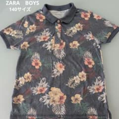 ZARA BOYS 花柄ポロシャツ 　 140サイズのサムネイル
